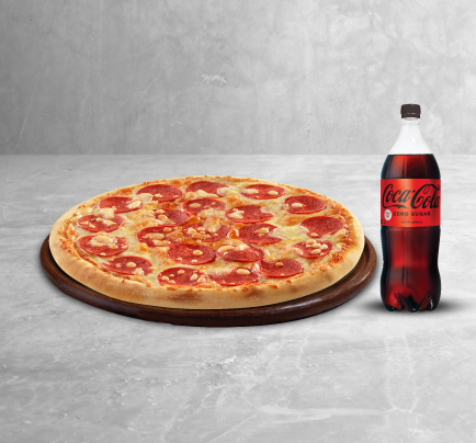 Pizza X-Large (12 Dilim) + Coca-Cola Pet 1 lt Kampanyası